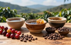 أنواع معالجة القهوة المختصة: المجففة والمغسولة والعسلية.